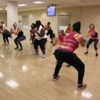 <p>The first-ever Zumbathon for HUMC and Breast Cancer Awareness</p>