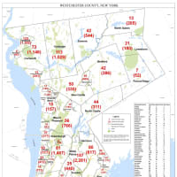 <p>The breakdown of COVID-19 cases in Westchester as of Monday, Nov. 16.</p>