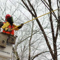 <p>Eversource crews worked around the clock to restore power to hundreds in Connecticut.</p>