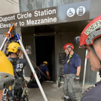 <p>DC Fire and EMS personnel were able to make the rescue.</p>