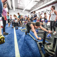 <p>F45 combines strength and cardio training for a rigorous workout.</p>
