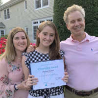 <p>Hannah Bushell who attended Stamford High School received a Richard E. Taber Citizenship Award Scholarship from Fairfield County Bank Foundation.</p>