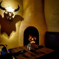 <p>Fireplace at Geronimo Tequila Bar and Southwestern Grill in Fairfield.</p>