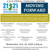 <p>A virtual town hall on community policing is planned for July 22 in Ocean County.</p>