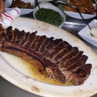 <p>The ribeye for two at Flames Bar &amp; Grill in Briarcliff Manor.</p>