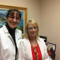 <p>Nurse Navigator Vicky Fliman, RN; Certified Diabetes Educator Holly Homa, RN-BC, CDE</p>