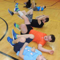 <p>Floor exercises with Sports Buddies are fun.</p>
