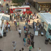 <p>Rooftop view of the food trucks from a past Cross County Festival.Summer Fest kicks off at noon to 3 p.m. on Saturday and Sunday, May 19 and 20.</p>
