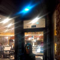 <p>Francesca&#x27;s Pizza in Glen Rock supporting Autism Awareness Month with a blue light</p>