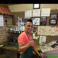 <p>Nelson Guerra mans the counter at Frank&#x27;s Pizza in West Milford.</p>