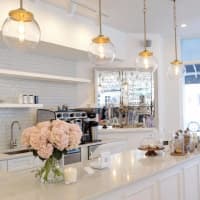 <p>The coffee bar at Fred Sip and Shop in Westport.</p>