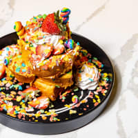 <p>Fruity Pebbles French Toast</p>