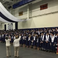 <p>Staples High holds its graduation Friday in Westport.</p>