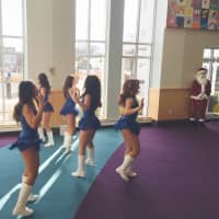 <p>Westchester Knicks dancers perform at a Heavenly Productions Foundation at Maria Fareri Children&#x27;s Hospital. The event was organized by the Heavenly Productions Foundation</p>