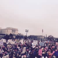 <p>&quot;The place is mobbed,&quot; Bedford resident Judy Aydelott, on hand for the Women&#x27;s March in Washington, D.C., told Daily Voice just after 2:30 p.m. Saturday. &quot;You can&#x27;t move.&quot;</p>