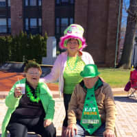 <p>Margaret, Kathleen and Edward Cheever get ready for the 2016 St. Patrick&#x27;s Day Parade in Bridgeport.</p>