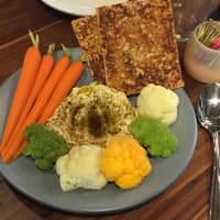 <p>The hummus platter at Barnes &amp; Noble Kitchen in Scarsdale.</p>