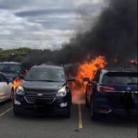 <p>Seven cars got burned nearly as bad as the New York Jets during Sunday&#x27;s game against the Minnesota Vikings.</p>