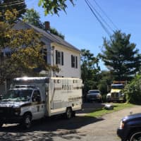 <p>Police investigate the death of a man who was apparently crushed by a pickup truck at 51 Plattsville Ave., Norwalk.</p>