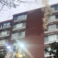 <p>The fire was reported in the 1200 block of M Street NW</p>
