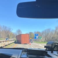 Lanes Reopen After Dislodged Container Blocks Parkway In Westchester