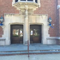 <p>Glen Rock Middle School is promoting autism awareness with the blue ribbons</p>
