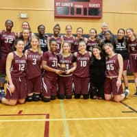 <p>The girls basketball team from St. Luke&#x27;s in New Canaan captured the FAA title over the weekend.</p>