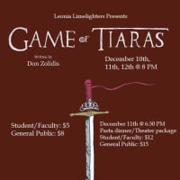 <p>The Leonia HIgh School drama club, the Leonia Limelighters, will perform &quot;Game of Tiaras&quot; this week.</p>