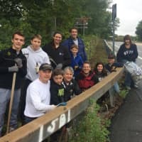<p>Volunteers from the Golden&#x27;s Bridge Hamlet Organization cleaned up an overgrown path along Route 138 earlier this year.</p>