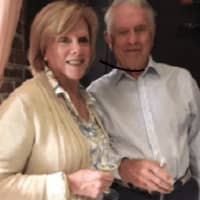 <p>Kerry Walsh, president of Gramatan Village&#x27;s board, and Peter Thorp, a board member, enjoy a little vino at a recent wine tasting in Bronxville.</p>