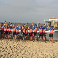 <p>A cross-country cycling ride for cancer awareness and funding will end at Jennings Beach in Fairfield Saturday.</p>