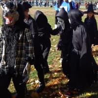 <p>Cottage Lane Elementary staff and students show off their Halloween costumes.</p>
