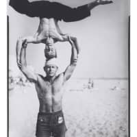 <p>&quot;Headstand, Muscle Beach&quot; by Larry Silver will be on view at Housatonic Museum of Art.</p>