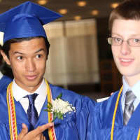<p>Hendrick Hudson High School graduates received their diplomas on Sunday at SUNY Purchase.</p>