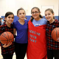 <p>Westlake Middle School students who participated in the Hoops for Heart program.</p>