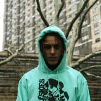 <p>Lil Skies models Half-Evil 333&#x27;s latest hoodie, available only at the company website for $33.</p>