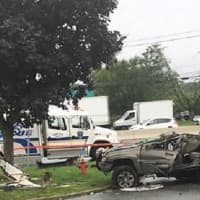 <p>The 2:25 p.m. crash tied up both sides of the highway.</p>