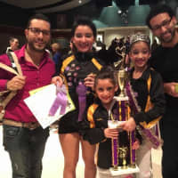 <p>Owners Giuseppe A.  Cacioppo and Omar Hekal with Maya Davila, Sophia DeCesare and Katelyn Pose -- who got highest score of entire competition with &quot;The Wish.&quot; Also received Special Award for &quot;Poetry In Motion.&quot;</p>