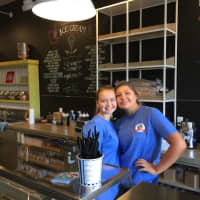 <p>The staff at Uncle Louie G in Trumbull preside over scoops from 30 ice cream flavors and Italian ices. They also swirl lattes at the shop on the Long Hill Green.</p>