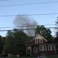 <p>Smoke could be seen from many points in Mahopac.</p>