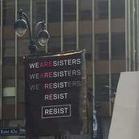 <p>Morphing the messages at the Women&#x27;s March on New York City on Saturday.</p>