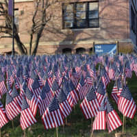 <p>Thousands of flags are on display outside the Old Main building at Western Connecticut State University&#x27;s midtown campus in Danbury.</p>