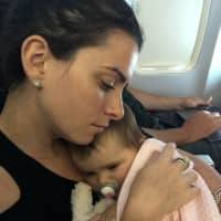 <p>Julie Albanese and baby Ella, 9 months old in September.</p>