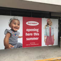 <p>A front display window at a new Old Navy store set to open this week at Kohl&#x27;s Shopping Center off of Boston Post Road (Route 1) near I-287 and I-95 in Port Chester.</p>