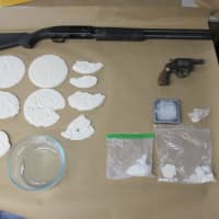 <p>A look at the drugs and weapons seized.</p>