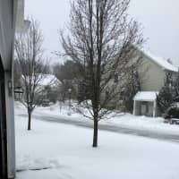 <p>There was enough snow accumulation on the ground Monday that Trumbull residents had to shovel a bit.</p>