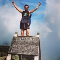 <p>Eddie Paniccia after completing the Appalachian Trail in Maine. </p>