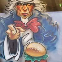 <p>Uncle Sam wants you to get a burger from the Oakland Diner.</p>