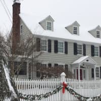 <p>It&#x27;s a winter wonderland in Danbury as a storm moves through Saturday morning.</p>