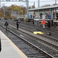 <p>Emergency officials responded to the Stratford Train Station, where a person was killed by a train Wednesday morning.</p>